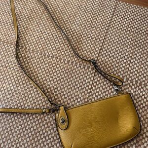 Joy Susan Mustard Crossbody Bag